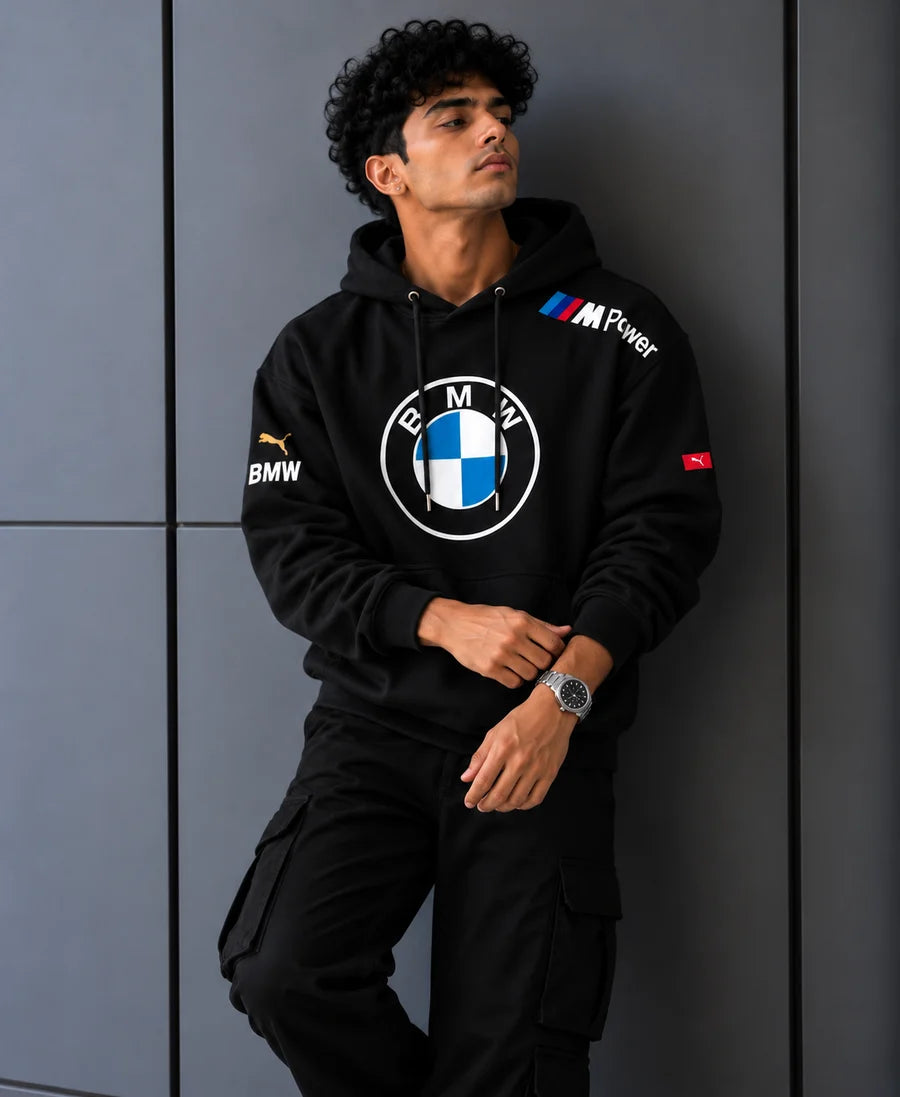 BMW Motorsport Inspired Black M Power Oversized Hoodie
