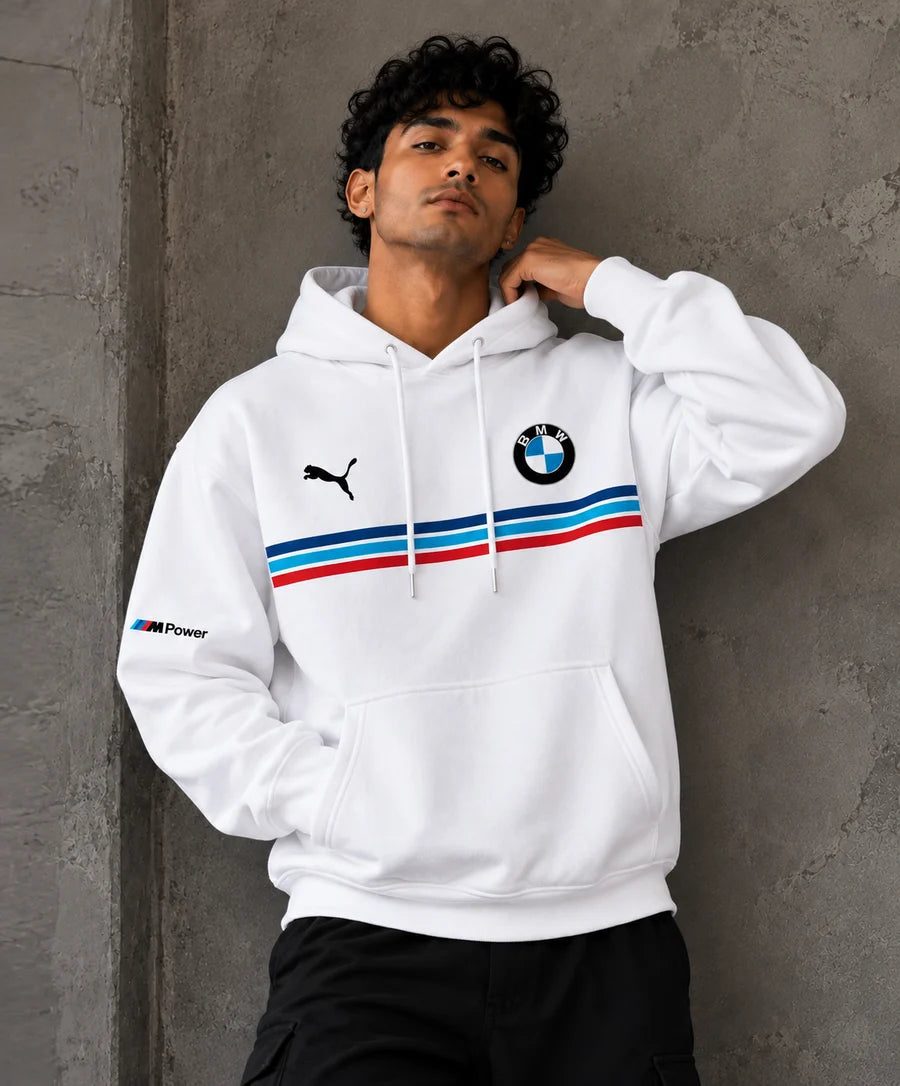 BMW M Heritage White Oversized Hoodie