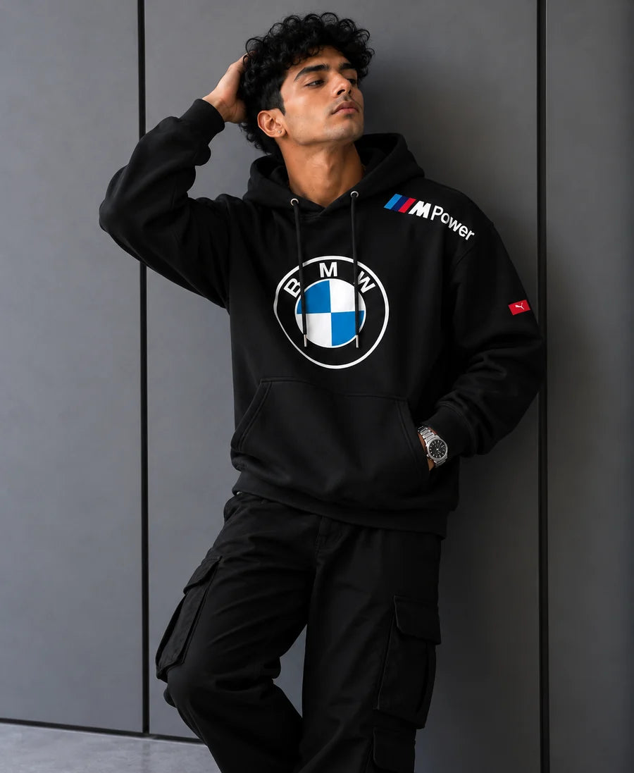 BMW Motorsport Inspired Black M Power Oversized Hoodie
