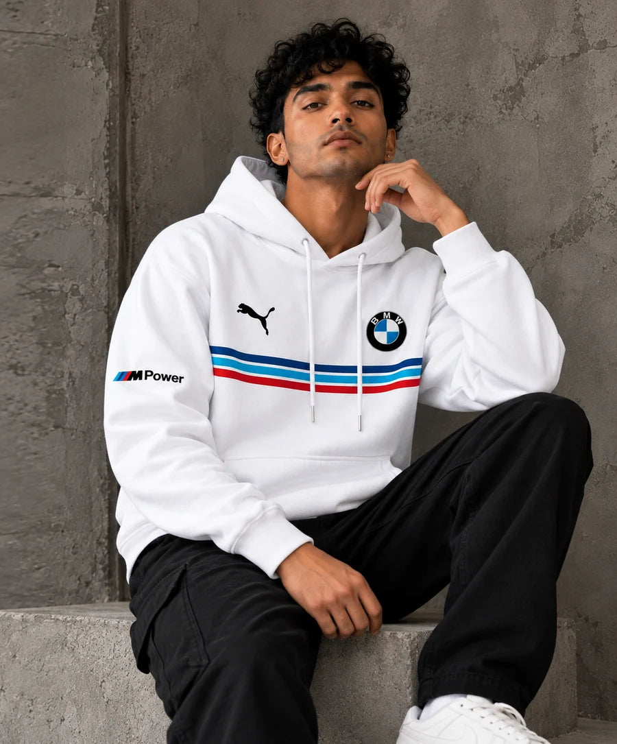 BMW M Heritage White Oversized Hoodie