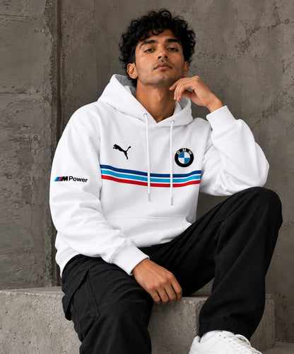 BMW M Heritage White Oversized Hoodie