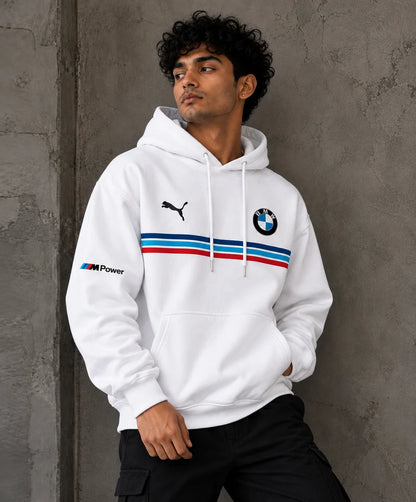 BMW M Heritage White Oversized Hoodie