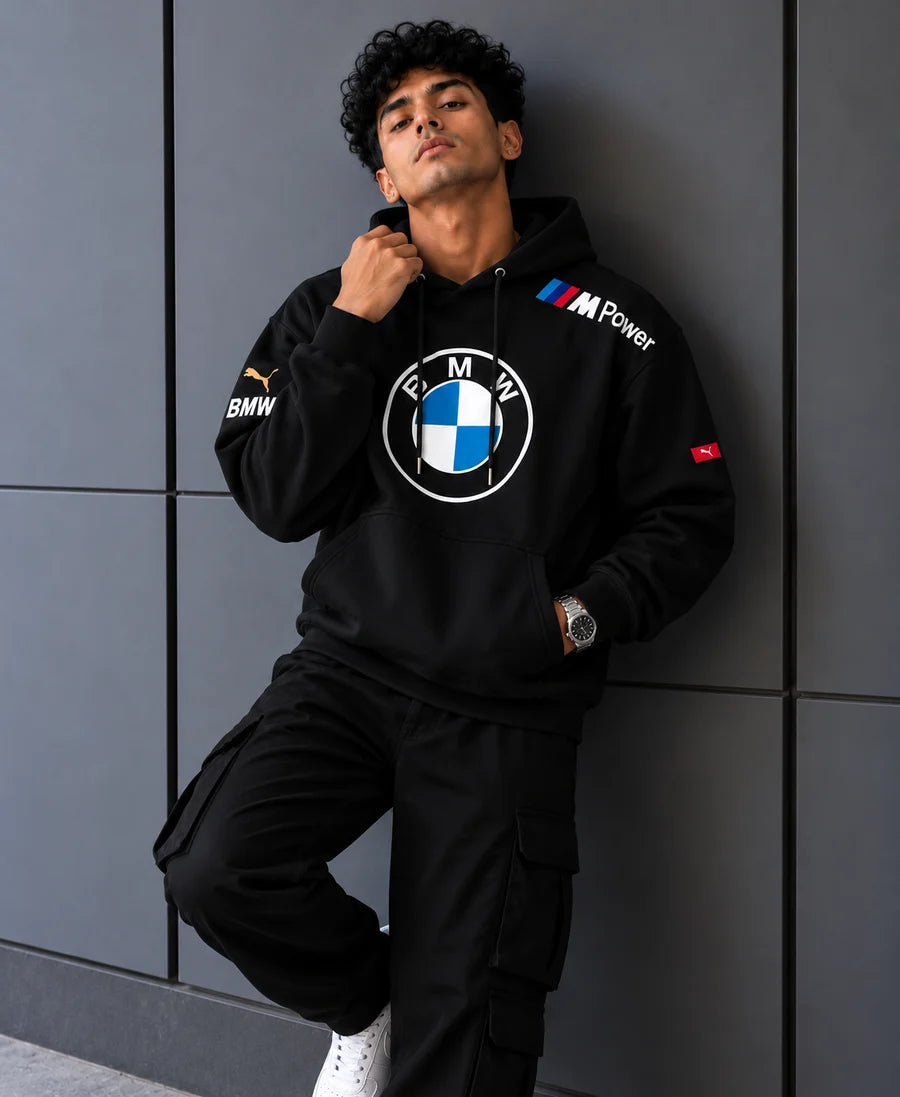BMW Motorsport Inspired Black M Power Oversized Hoodie