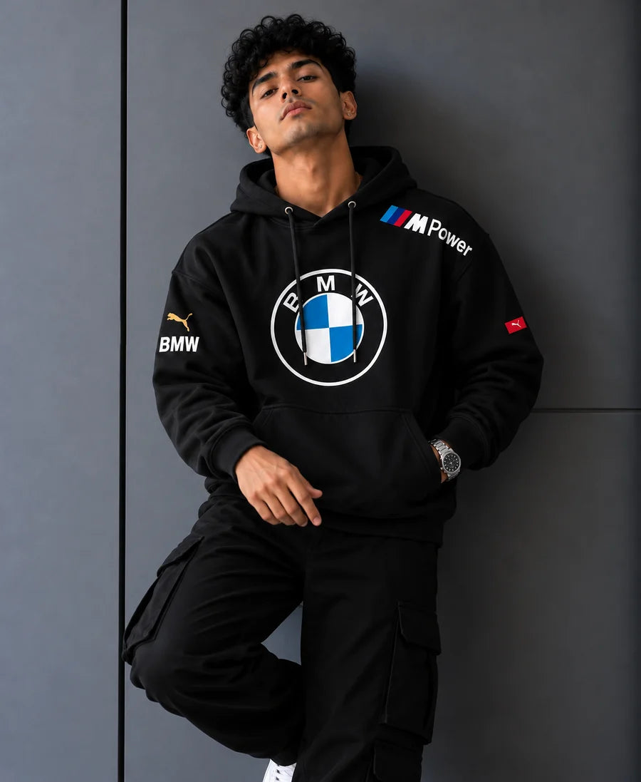 BMW Motorsport Inspired Black M Power Oversized Hoodie
